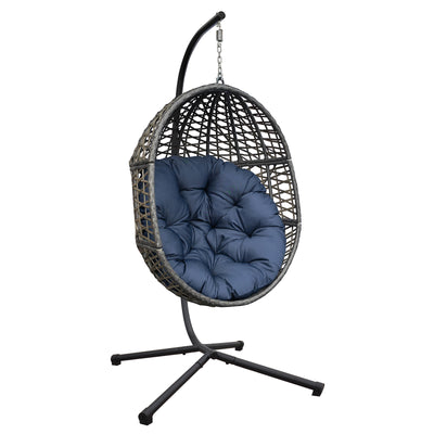 wicker egg chair 