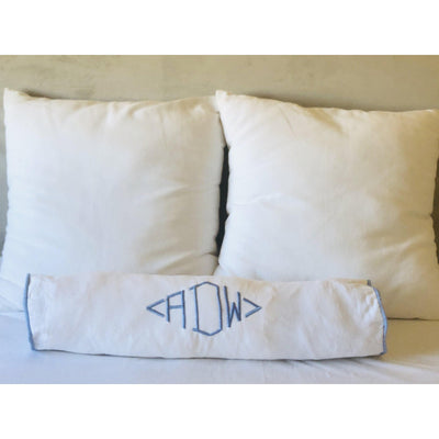 Diamond Monogram Bolster Pillow