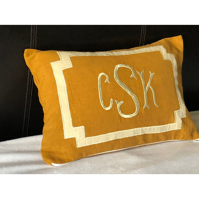 Fall Pillows, Wedding Gift, Monogrammed Lumbar Pillows, Lumbar Decorative Pillows, Monogram lumbar pillows for baby room, sofa lumbar covers