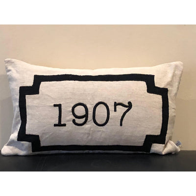 House Number Pillow, House  Lumbar Pillow, Custom Number Pillow, 12"x 20"