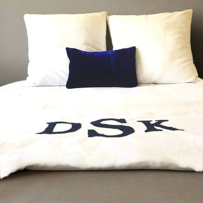 Blue Velvet Lumbar Pillow