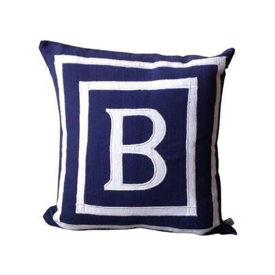 Letter Navy Pillow